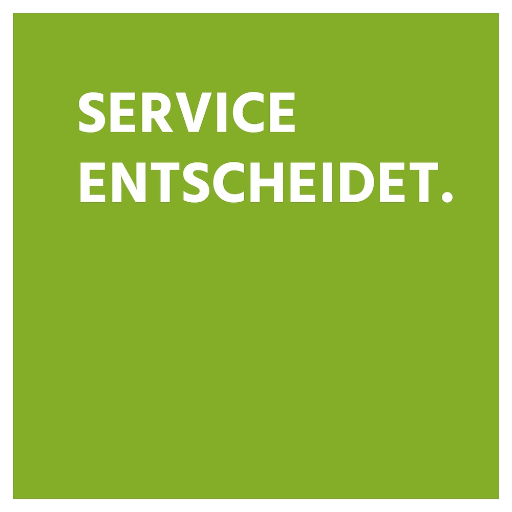 Serivce entscheidet - jetzt Kontakt aufnehmen